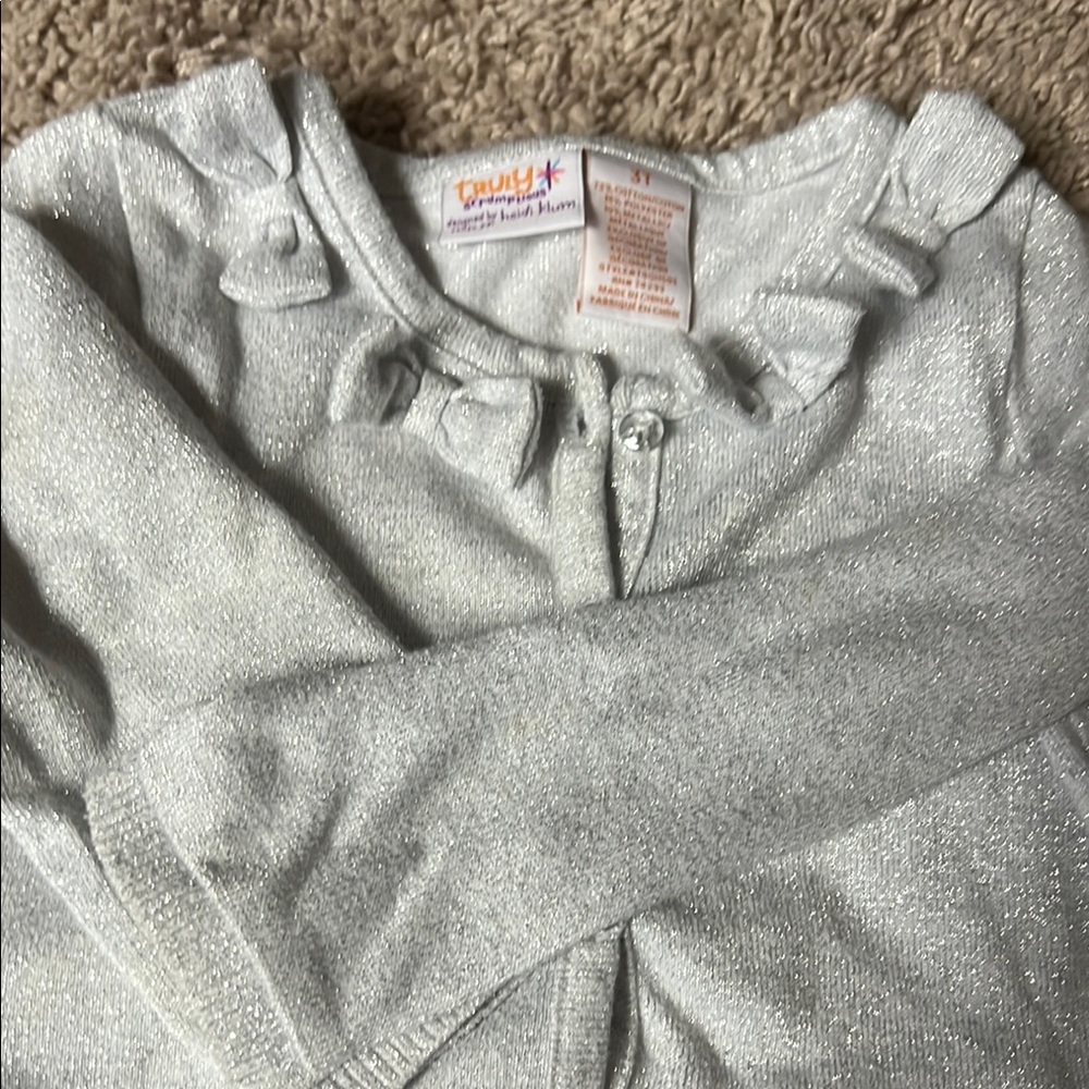 Gymboree Sparkling Silver Knit Sweater